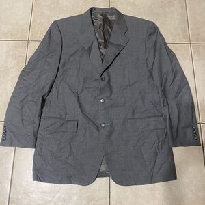 Corneliani Suit Men's EU 54 US 44 Gray Pinstripe Super 110's Extra Fine Wool